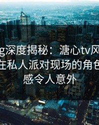 糖心vlog深度揭秘：溏心tv风波背后，主持人在私人派对现场的角色高度敏感令人意外